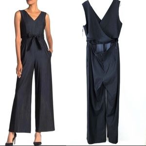 NWT Calvin Klein Open Back Wrap Jumpsuit Sz.4
